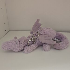 Jellycat Retired Lavender Dragon Bag Charm